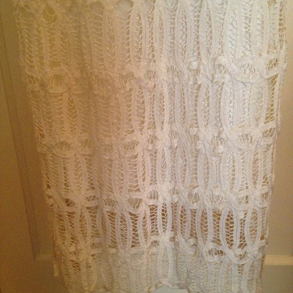 Carole Little Ivory Lace Crochet Maxi Dress NWT - Picture 8 of 12